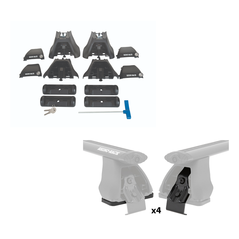 Cargue la imagen en el visor de la galería, Kit Barras de Techo Rhino-Rack Nissan Versa 2013-2019
